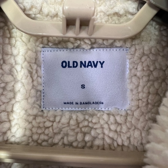 |•OLD NAVY•| Shearling Lined Denim Jean Jacket Size Small - Picture 7 of 10